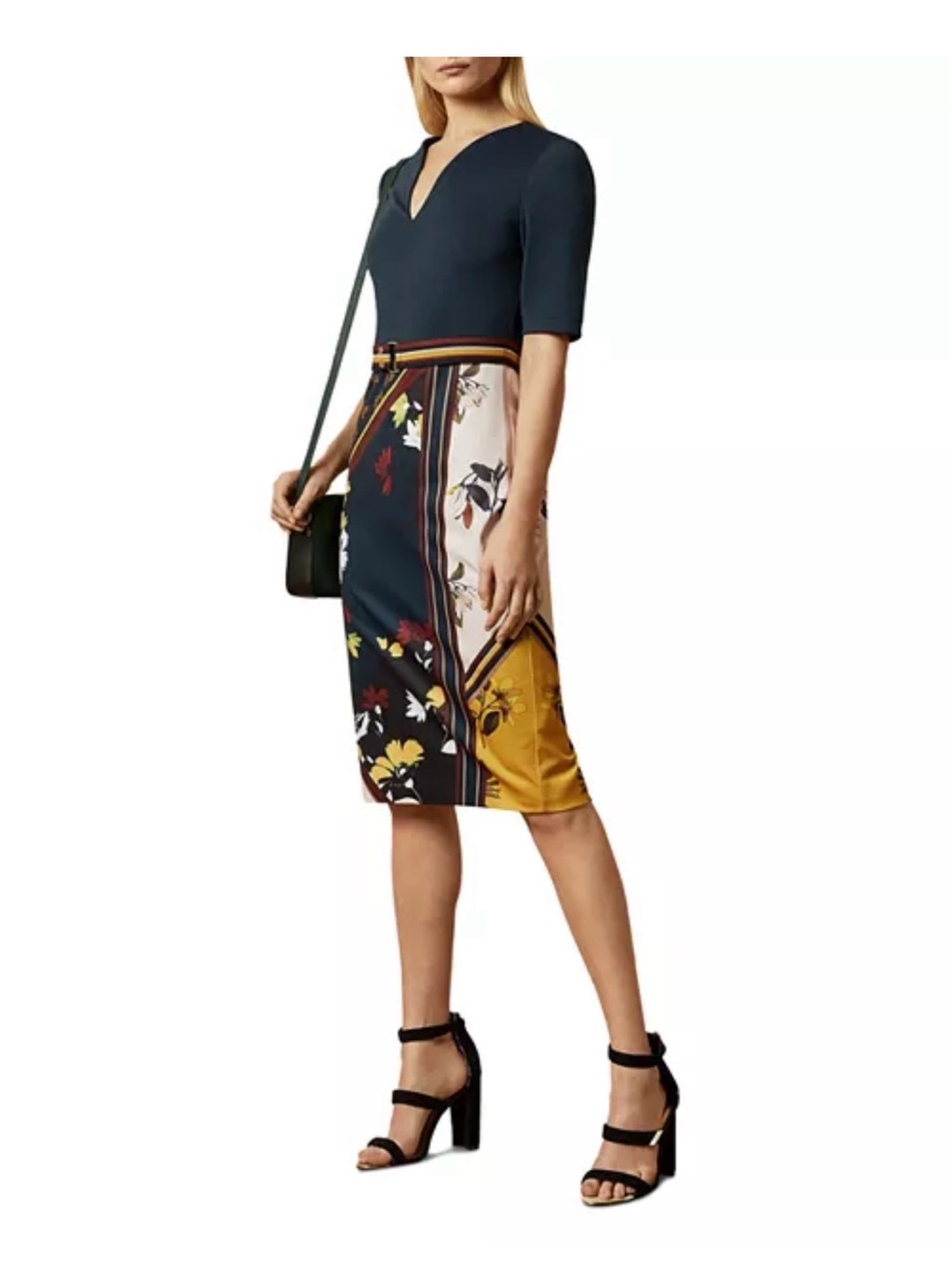 NEW Ted Baker Madiiy Floral Savana Print Sheath Dress, Size 8US